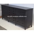 Gabinete de metal multidireccional de metal negro mate